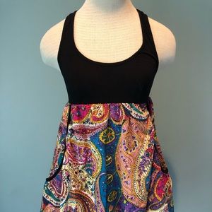 Parachute dress with pockets